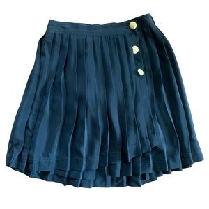 Geoffrey Beene Gold Black Mini Skater Skirt